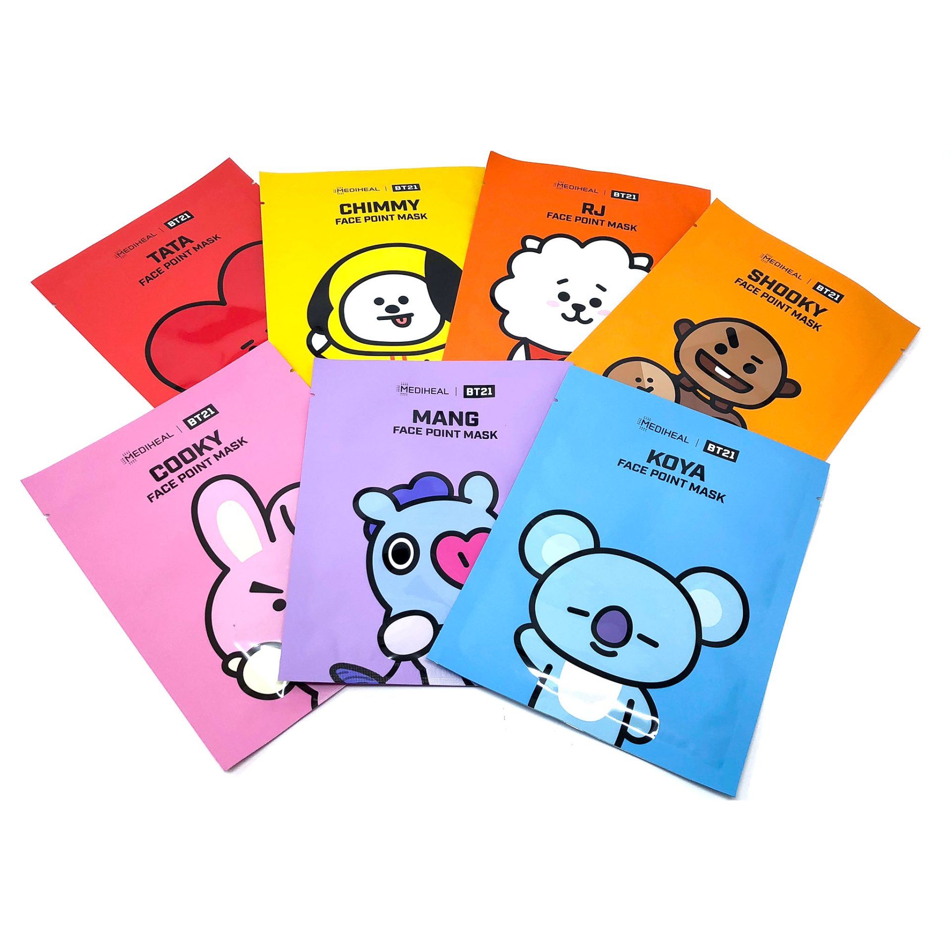 Download Mediheal Bts Bt21 Face Point Masks Seoul Of Tokyo PSD Mockup Templates