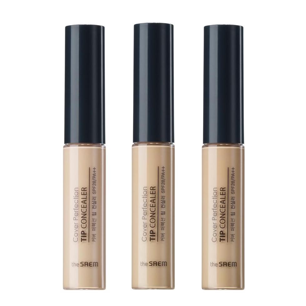 THESAEM Cover Perfection Tip Concealer 6.5g (# Contour Beige) - Countouring  Conealer, Hairline & Sides of Nose & Cheek Bones